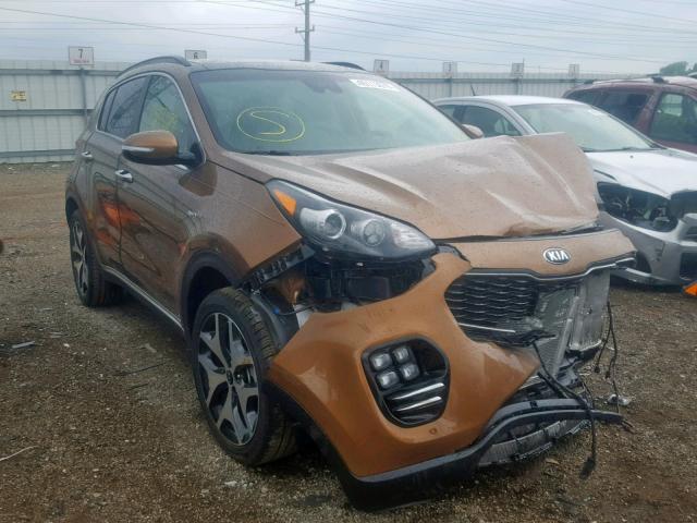 KNDPRCA66K7571155 - 2019 KIA SPORTAGE S BROWN photo 1