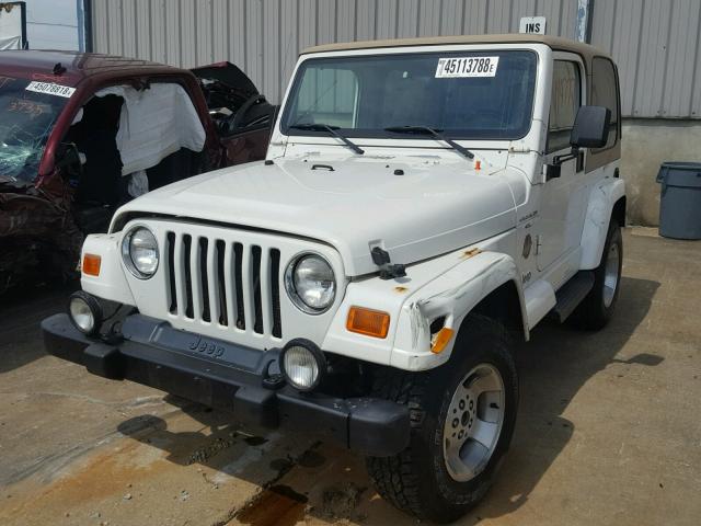 1J4FA59S3YP738249 - 2000 JEEP WRANGLER / WHITE photo 2