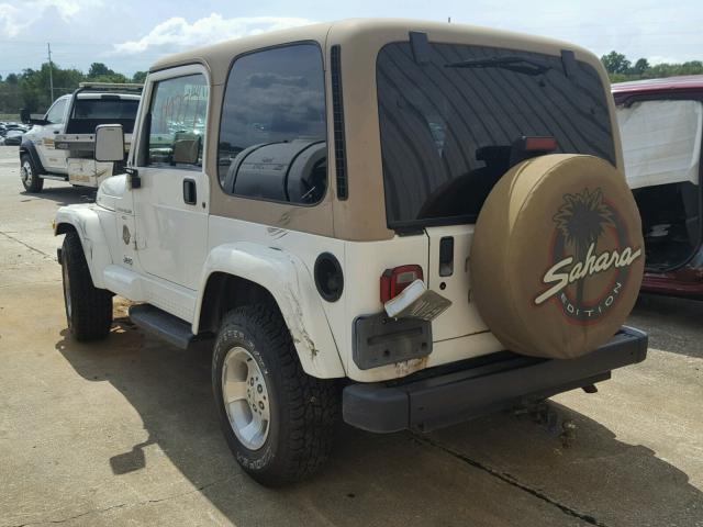 1J4FA59S3YP738249 - 2000 JEEP WRANGLER / WHITE photo 3