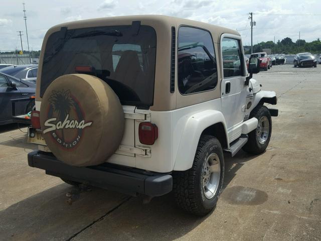 1J4FA59S3YP738249 - 2000 JEEP WRANGLER / WHITE photo 4