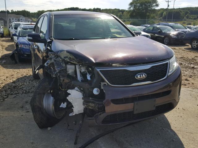 5XYKT3A63EG526208 - 2014 KIA SORENTO LX PURPLE photo 1