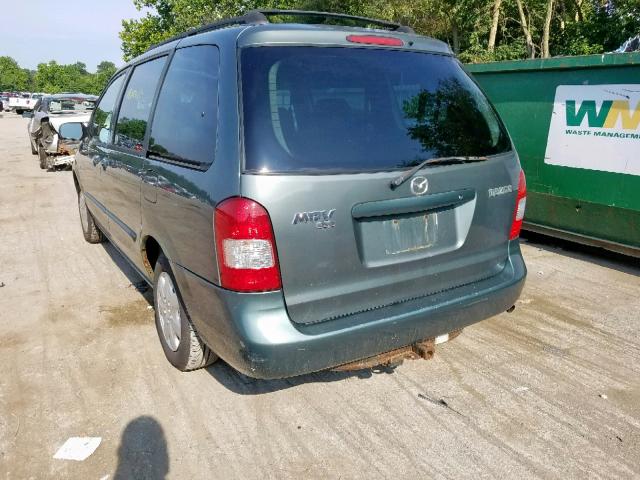 JM3LW28G2Y0155161 - 2000 MAZDA MPV WAGON GREEN photo 3