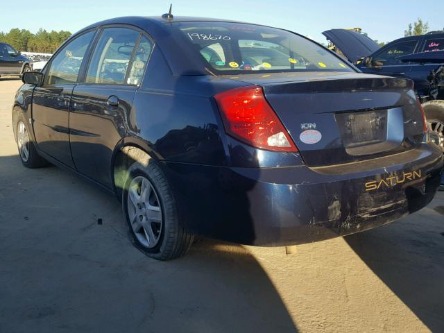 1G8AZ55F67Z198670 - 2007 SATURN ION LEVEL BLUE photo 3