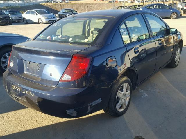 1G8AZ55F67Z198670 - 2007 SATURN ION LEVEL BLUE photo 4