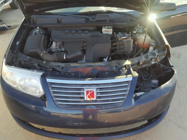 1G8AZ55F67Z198670 - 2007 SATURN ION LEVEL BLUE photo 7