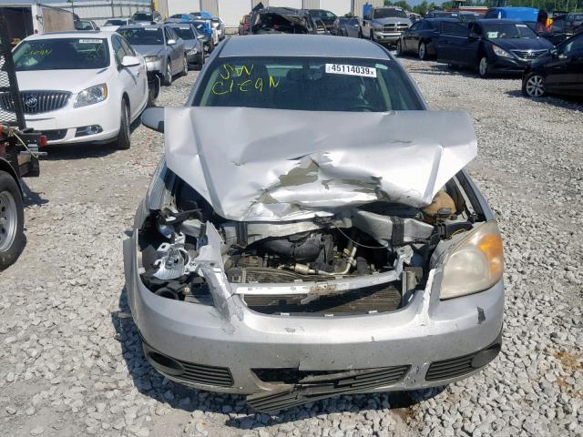 1G1AL58F887294468 - 2008 CHEVROLET COBALT LT SILVER photo 7