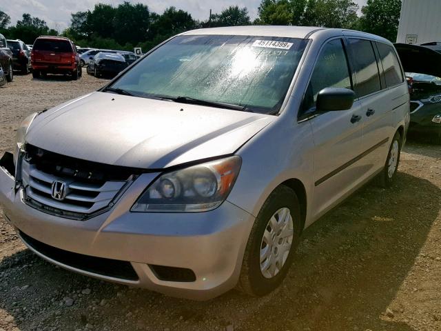 5FNRL38228B008099 - 2008 HONDA ODYSSEY LX SILVER photo 2