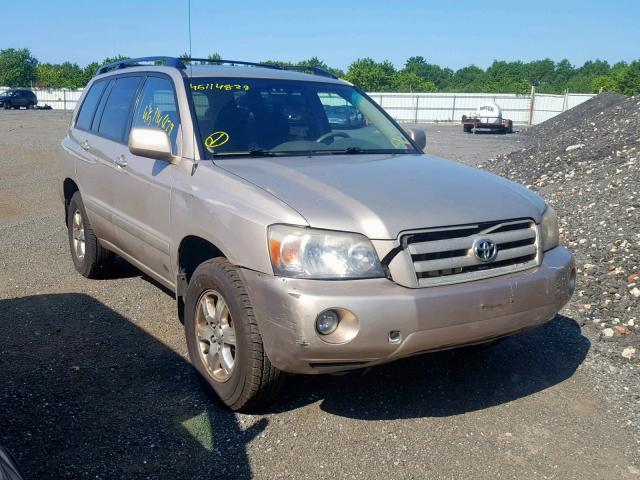 JTEEP21A360175271 - 2006 TOYOTA HIGHLANDER TAN photo 1