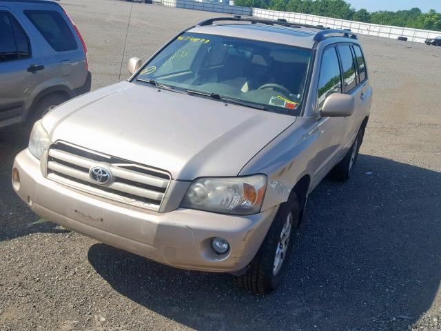 JTEEP21A360175271 - 2006 TOYOTA HIGHLANDER TAN photo 2