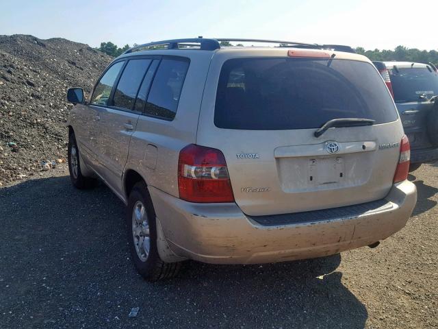 JTEEP21A360175271 - 2006 TOYOTA HIGHLANDER TAN photo 3