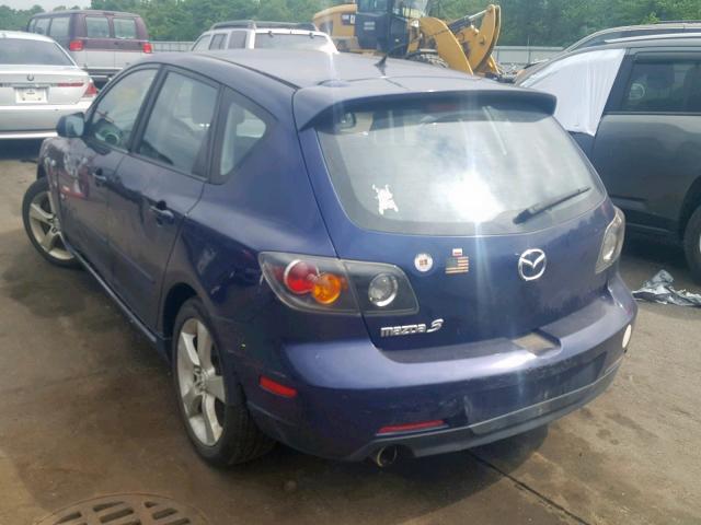 JM1BK343651267671 - 2005 MAZDA 3 HATCHBAC BLUE photo 3