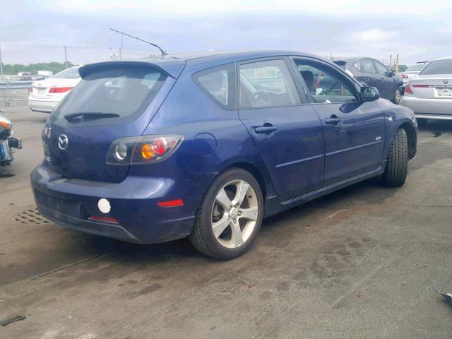 JM1BK343651267671 - 2005 MAZDA 3 HATCHBAC BLUE photo 4