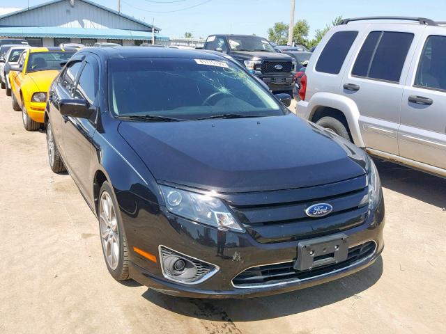 3FAHP0JA2CR363884 - 2012 FORD FUSION SEL BLACK photo 1