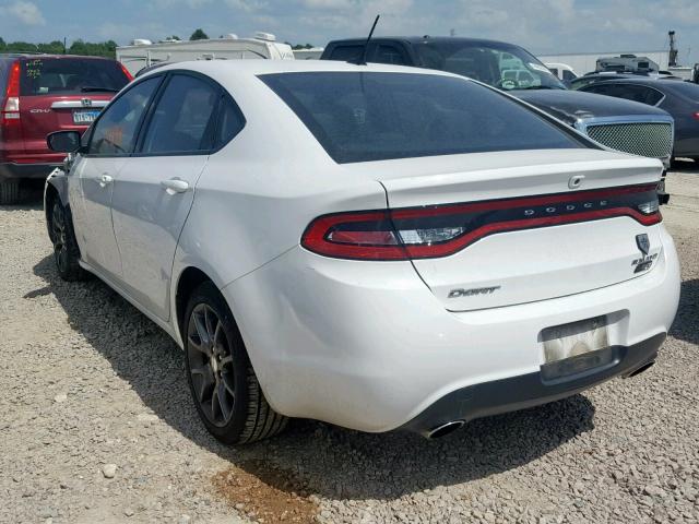 1C3CDFBB9FD315775 - 2015 DODGE DART SXT WHITE photo 3