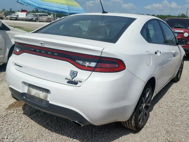 1C3CDFBB9FD315775 - 2015 DODGE DART SXT WHITE photo 4