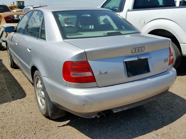 WAUED28DXXA267564 - 1999 AUDI A4 2.8 QUA SILVER photo 3