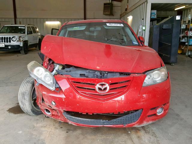 JM1BK323651292296 - 2005 MAZDA 3 S RED photo 9