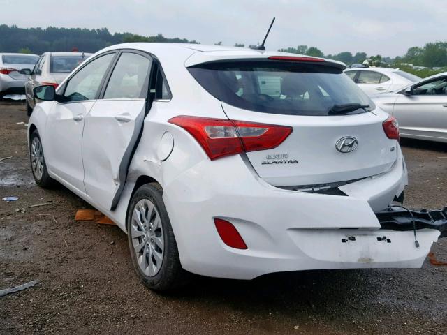 KMHD35LHXHU354728 - 2017 HYUNDAI ELANTRA GT WHITE photo 3