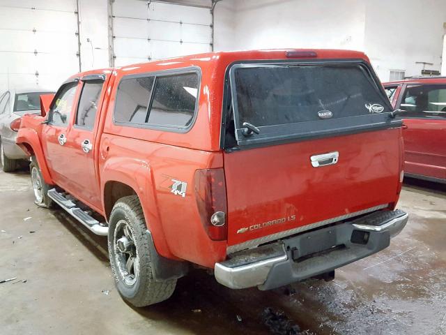 1GCDT136748203229 - 2004 CHEVROLET COLORADO RED photo 3