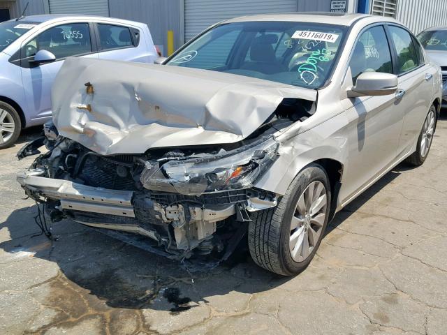 1HGCR2F71EA027620 - 2014 HONDA ACCORD EX GOLD photo 2