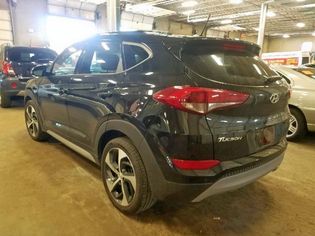 KM8J3CA24HU572914 - 2017 HYUNDAI TUCSON LIM BLACK photo 3