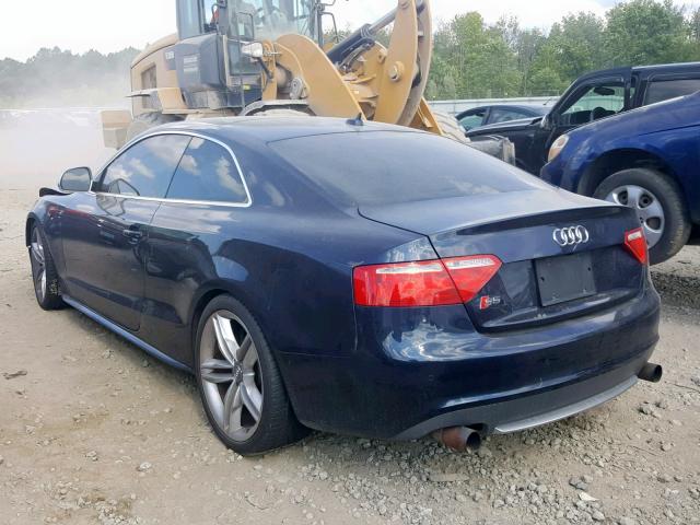 WAURV78T09A027137 - 2009 AUDI S5 QUATTRO BLUE photo 3