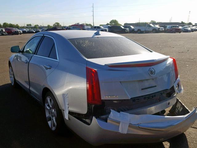 1G6AJ5S35D0129026 - 2013 CADILLAC ATS PERFOR SILVER photo 3