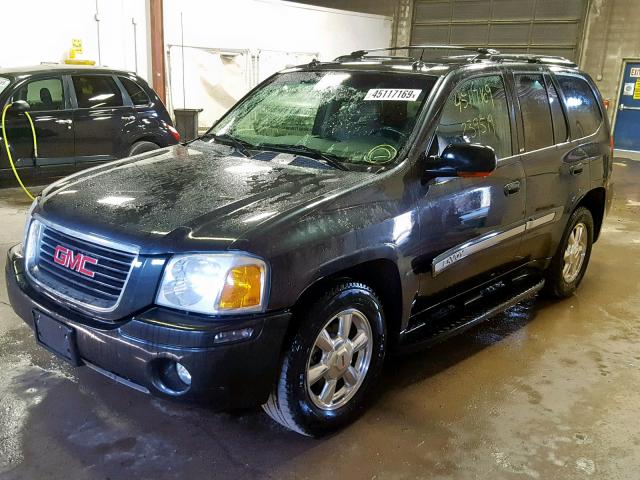 1GKDT13S342182707 - 2004 GMC ENVOY BLACK photo 2