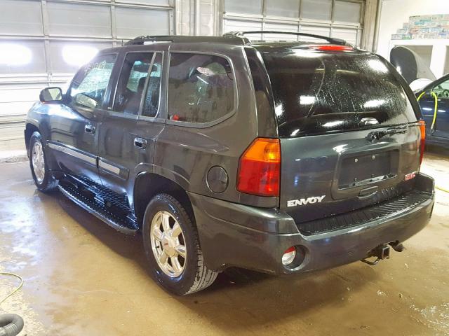 1GKDT13S342182707 - 2004 GMC ENVOY BLACK photo 3