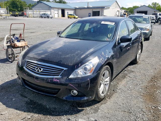 JN1CV6AR6CM674233 - 2012 INFINITI G37 BLACK photo 2