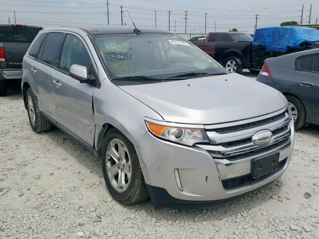 2FMDK3JC5DBE31701 - 2013 FORD EDGE SEL SILVER photo 1