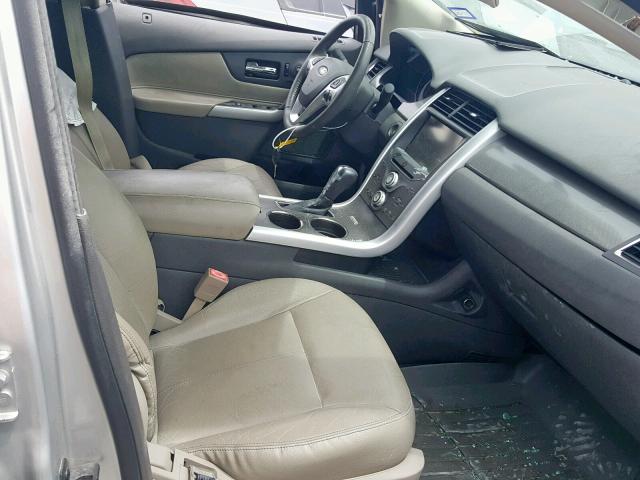 2FMDK3JC5DBE31701 - 2013 FORD EDGE SEL SILVER photo 5