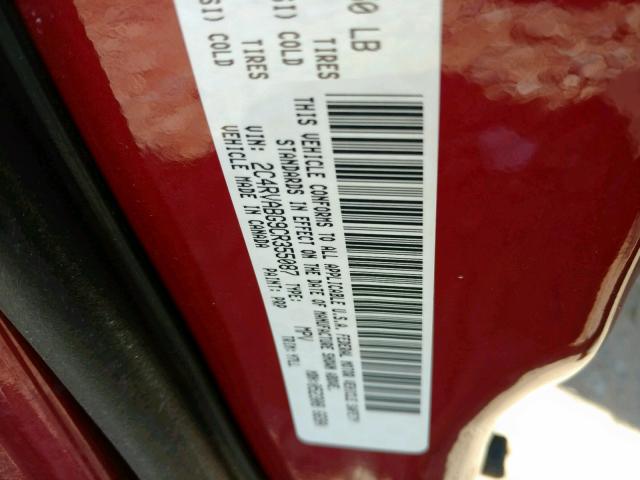 2C4RVABG9CR355087 - 2012 VOLKSWAGEN ROUTAN SE RED photo 10