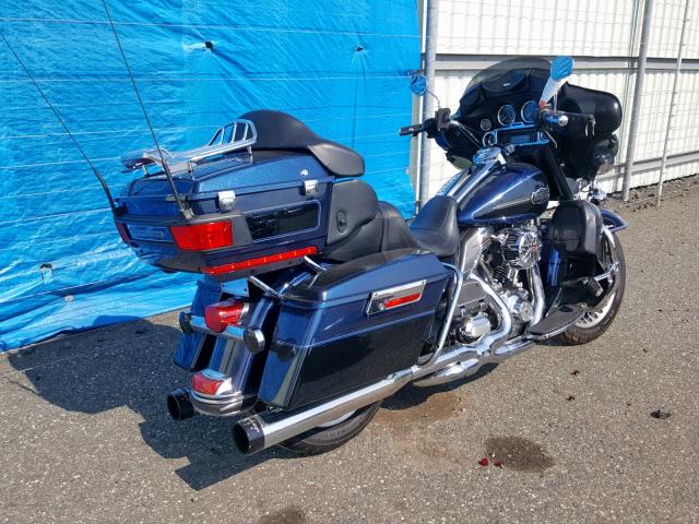 1HD1FCM11CB613372 - 2012 HARLEY-DAVIDSON FLHTCU ULT BLUE photo 4