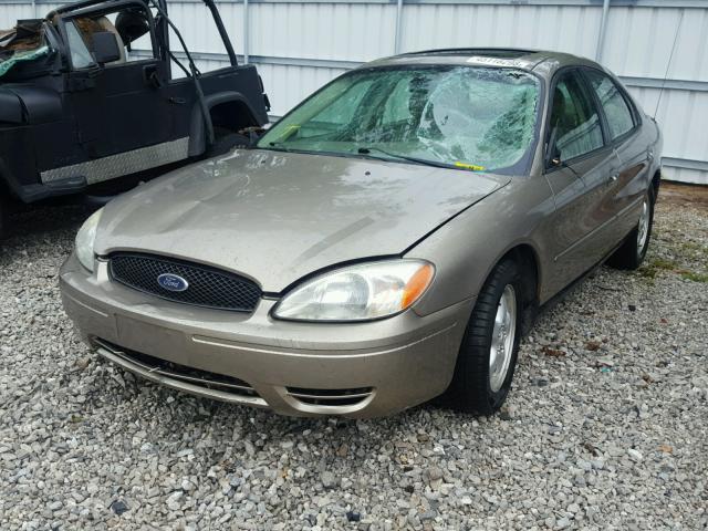 1FAFP56U87A185440 - 2007 FORD TAURUS SEL GOLD photo 2