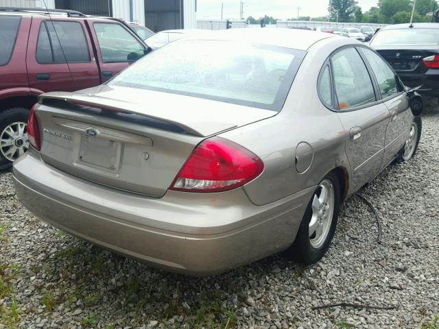 1FAFP56U87A185440 - 2007 FORD TAURUS SEL GOLD photo 4