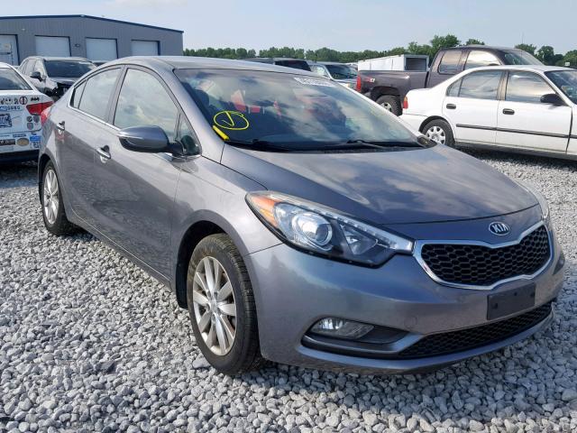 KNAFX4A81F5281560 - 2015 KIA FORTE EX GRAY photo 1