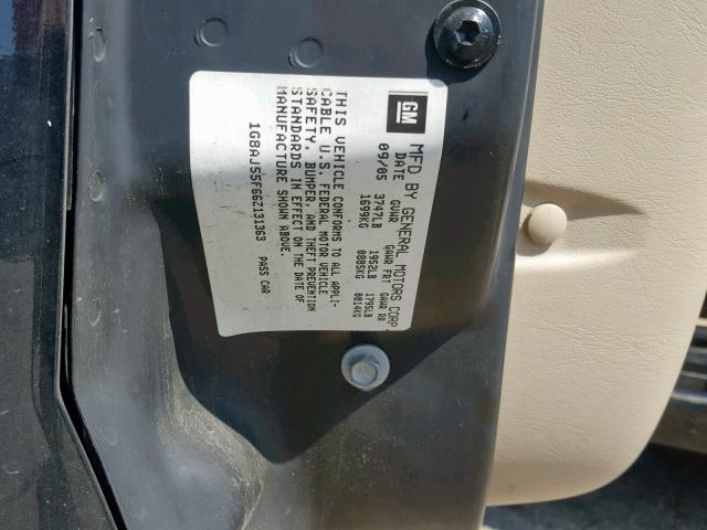 1G8AJ55F66Z131363 - 2006 SATURN ION LEVEL BLACK photo 10