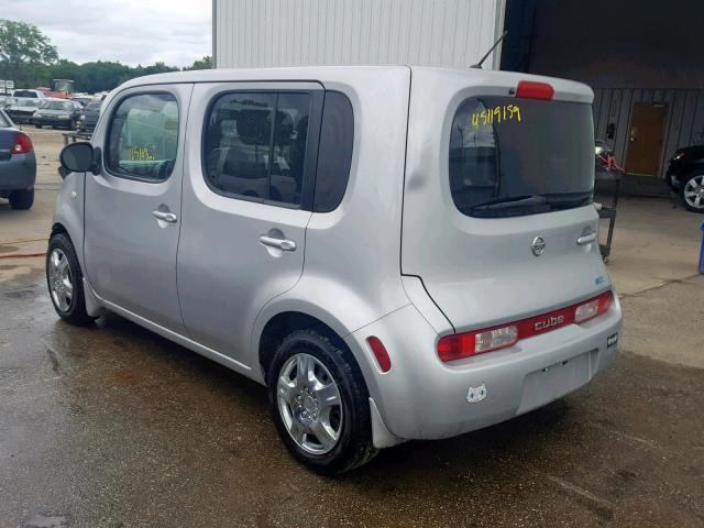 JN8AZ2KR5DT303530 - 2013 NISSAN CUBE S SILVER photo 3