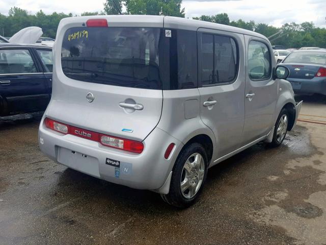 JN8AZ2KR5DT303530 - 2013 NISSAN CUBE S SILVER photo 4