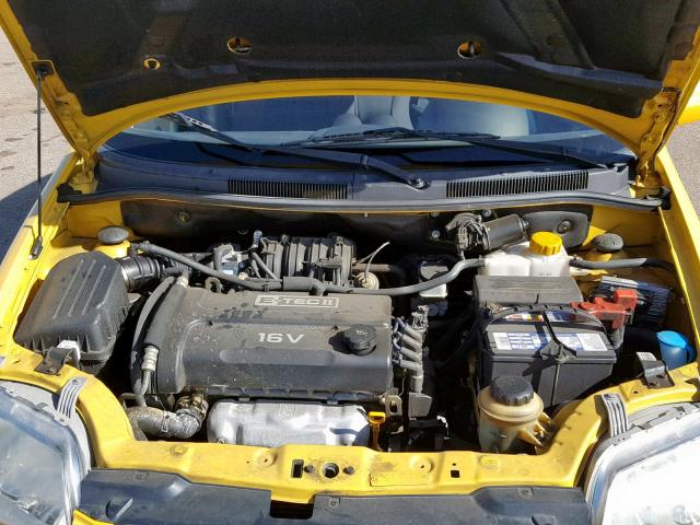 KL1TD66606B583853 - 2006 CHEVROLET AVEO BASE Sarı foto 7