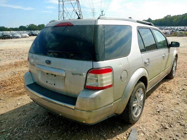 1FMDK03W68GA16875 - 2008 FORD TAURUS X L SILVER photo 4