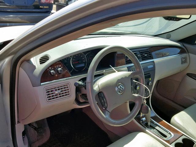 2G4WD582781330697 - 2008 BUICK LACROSSE C SILVER photo 9