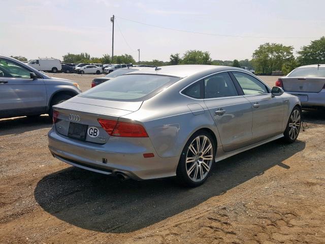 WAU3GBFC7DN063186 - 2013 AUDI A7 PRESTIG SILVER photo 4