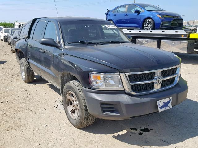 1D7HW38K58S628859 - 2008 DODGE DAKOTA SXT BLACK photo 1