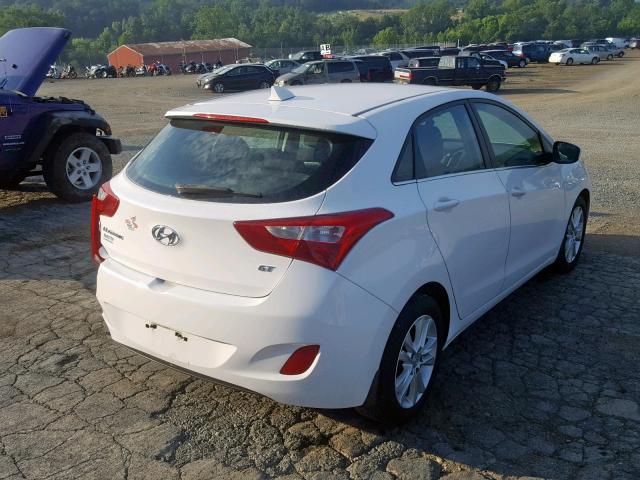 KMHD35LE0DU061243 - 2013 HYUNDAI ELANTRA GT WHITE photo 4