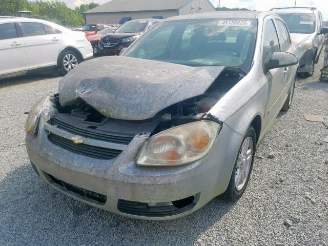 1G1AL55F777389025 - 2007 CHEVROLET COBALT LT SILVER photo 2