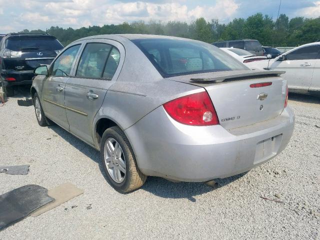 1G1AL55F777389025 - 2007 CHEVROLET COBALT LT SILVER photo 3