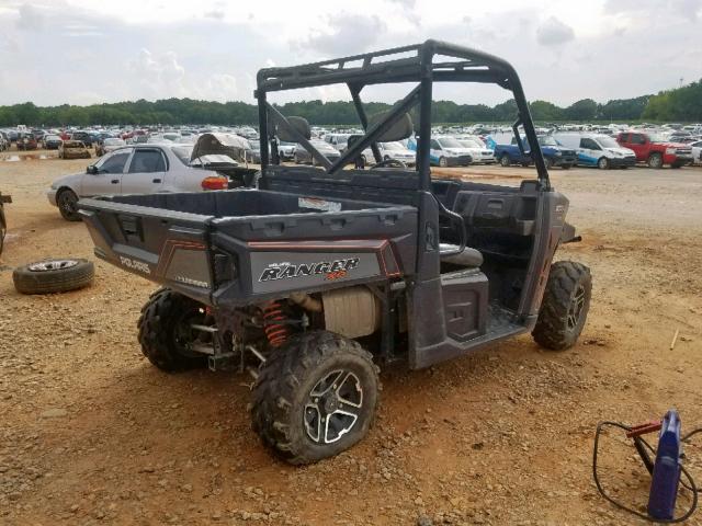 4XAUH9EA1EG866375 - 2014 POLARIS RANGER 900 GRAY photo 4