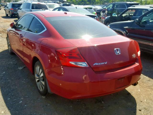 1HGCS1B85CA010541 - 2012 HONDA ACCORD EXL RED photo 3